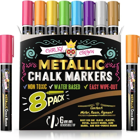 chalky crown metallic liquid chalk markers.webp